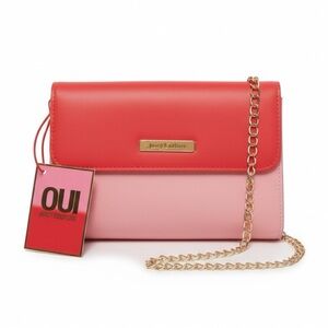 💖 Juicy Couture Crossbody Bag Pink with Golden Chain Strap - NWT